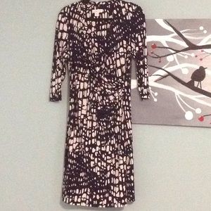 Flattering faux wrap dress